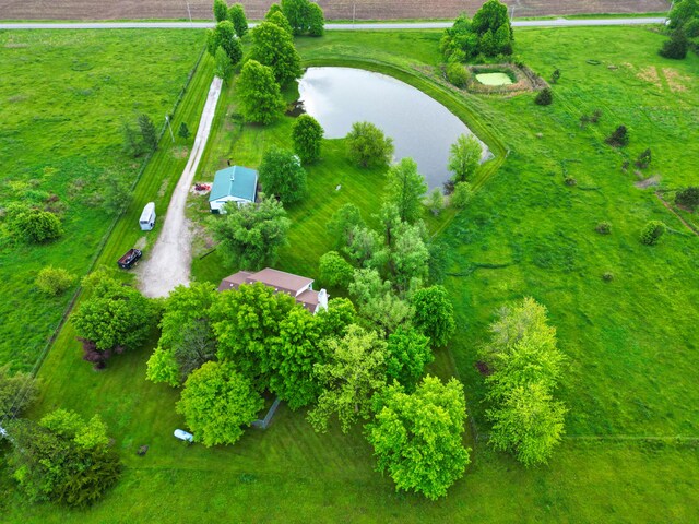 drone / aerial view of a large body of water