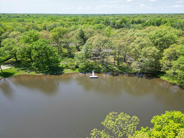 10155 E Union Church Rd, Centralia, MO 65240 - aerial overview of property's location featuring a heavily wooded area and a nearby body of water