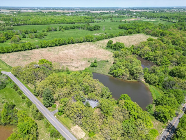 10155 E Union Church Rd, Centralia, MO 65240 - aerial view of property's location with a nearby body of water