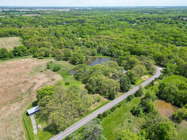 10155 E Union Church Rd, Centralia, MO 65240 - aerial view of a heavily wooded area and a nearby body of water