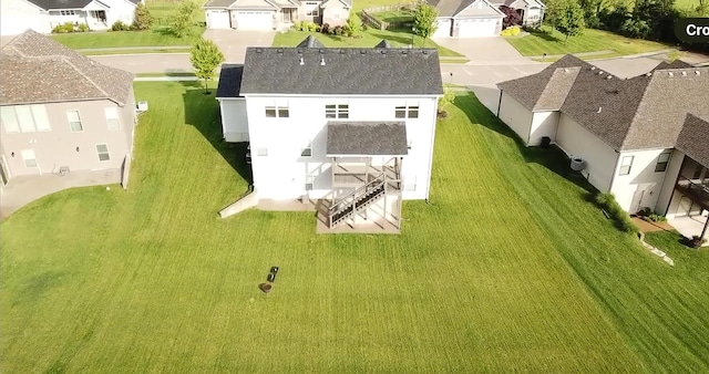 aerial perspective of suburban area