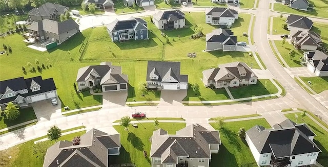 aerial perspective of suburban area