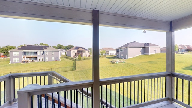 5492 Diversey Rdg, Columbia, MO 65203 - deck featuring a residential view and a fenced backyard