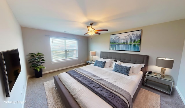 5492 Diversey Rdg, Columbia, MO 65203 - bedroom with carpet floors and a ceiling fan