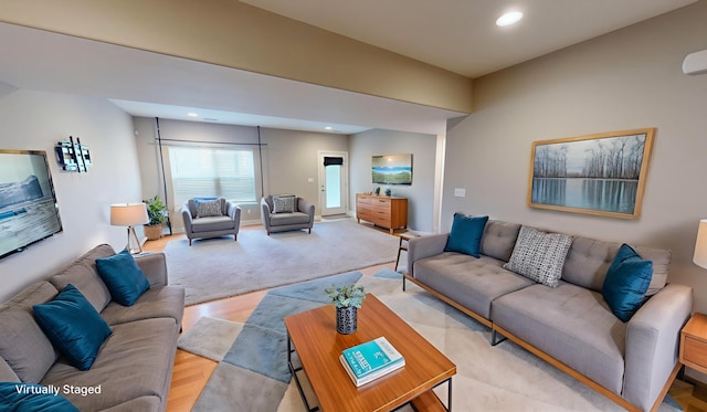 5492 Diversey Rdg, Columbia, MO 65203 - living area with recessed lighting and light wood-style flooring