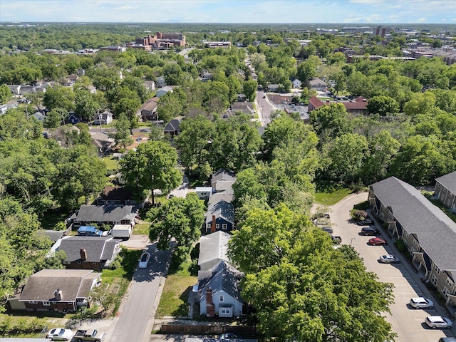 aerial perspective of suburban area