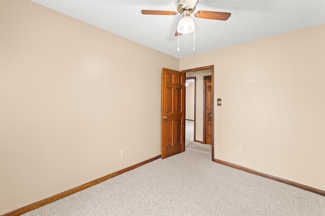 4 Halley Ct, Fulton, MO 65251 - empty room with light carpet, baseboards, and ceiling fan