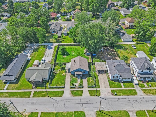 aerial perspective of suburban area