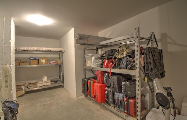 view of storage