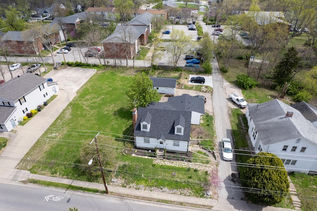 aerial perspective of suburban area