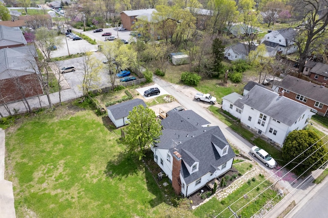 aerial perspective of suburban area