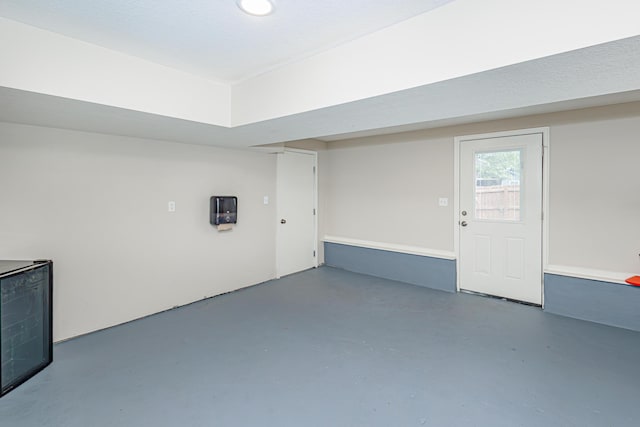 view of basement