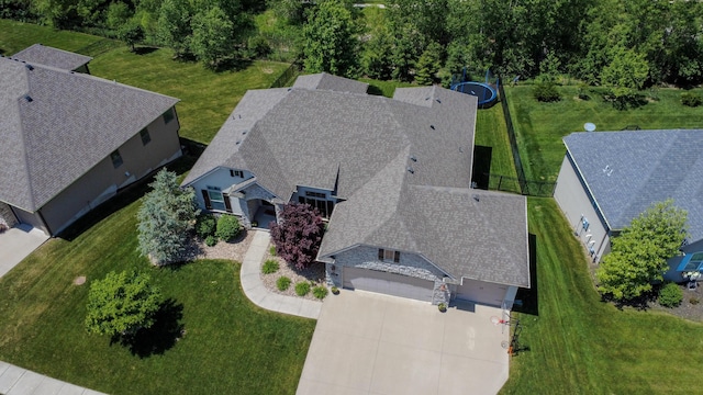 aerial view of property and surrounding area