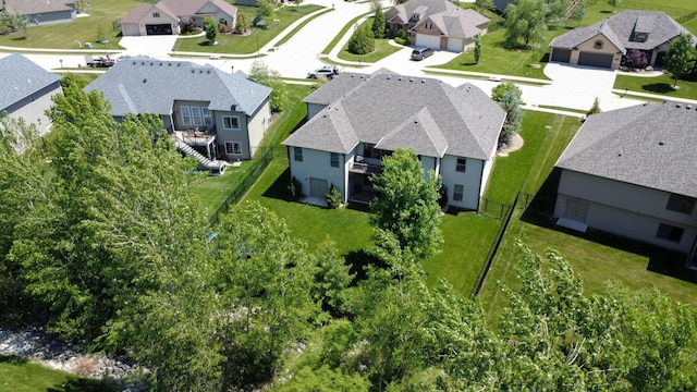 aerial view of residential area