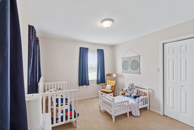 3605 Scottson Way, Columbia, MO 65203 - carpeted bedroom featuring baseboards and a crib