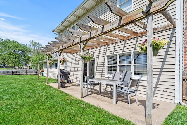 3605 Scottson Way, Columbia, MO 65203 - view of patio featuring a pergola