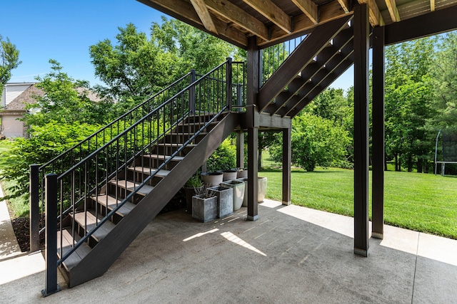 4710 Winding Wood Ct, Columbia, MO 65203 - view of patio featuring stairway