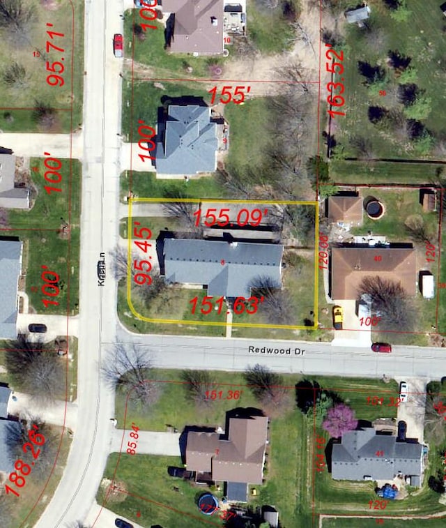 705 Redwood Dr, Ashland, MO 65010 - map of property location featuring property parcel outlined