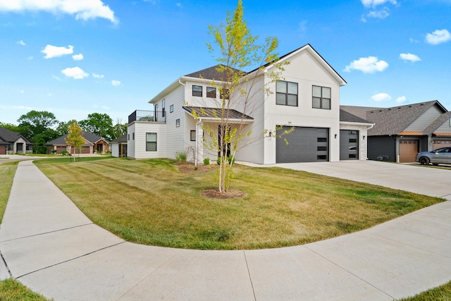 540 Angels Rest Way, Columbia, MO 65203 - view of front of property featuring concrete driveway, a garage, a front yard, and a residential view