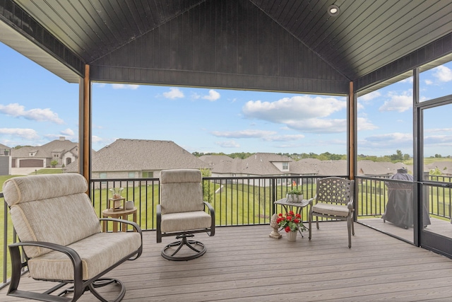 1104 Caymus Ct, Columbia, MO 65201 - deck featuring a residential view and a lawn