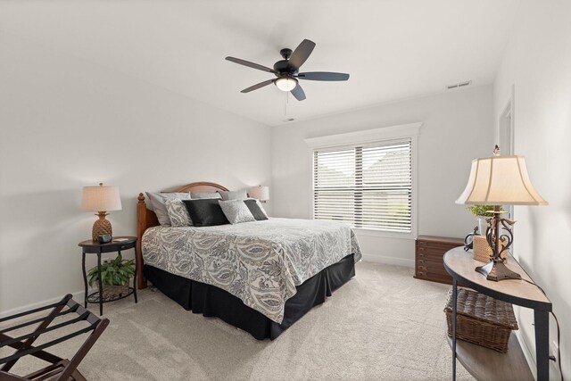 1104 Caymus Ct, Columbia, MO 65201 - carpeted bedroom with baseboards and ceiling fan
