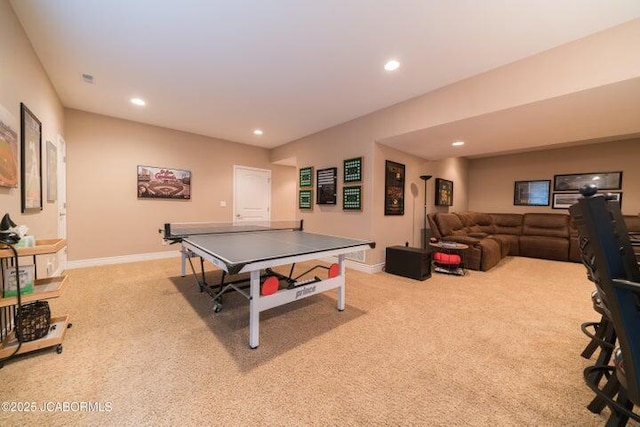 1200 Choctaw Ridge Dr, Holts Summit, MO 65043 - game room featuring carpet flooring, recessed lighting, and baseboards