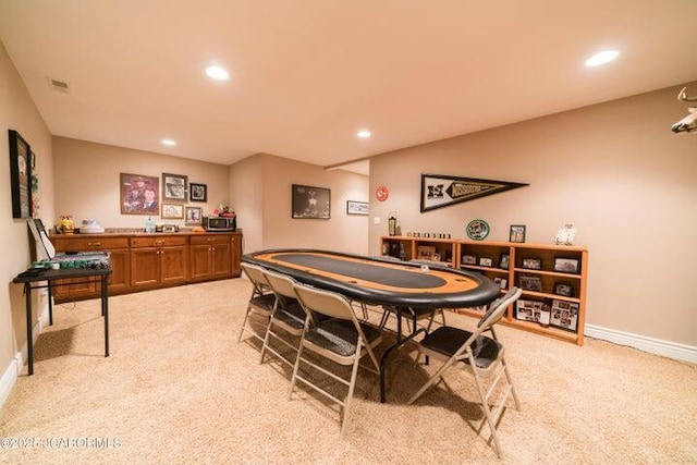1200 Choctaw Ridge Dr, Holts Summit, MO 65043 - playroom featuring light carpet, recessed lighting, and baseboards