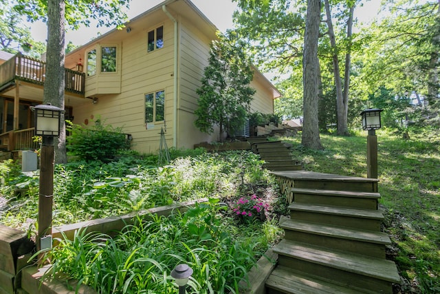 2512 Cimarron Dr, Columbia, MO 65203 - view of side of property with stairway