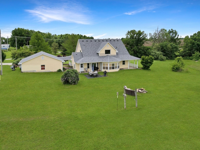 7495 E Schooler Rd, Centralia, MO 65240 - aerial view of property and surrounding area