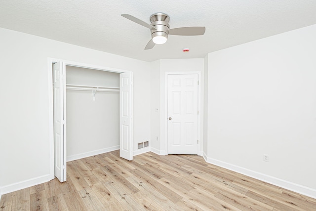 1050 Azoros Dr, Columbia, MO 65203 - unfurnished bedroom featuring light wood-style floors, baseboards, a closet, and ceiling fan