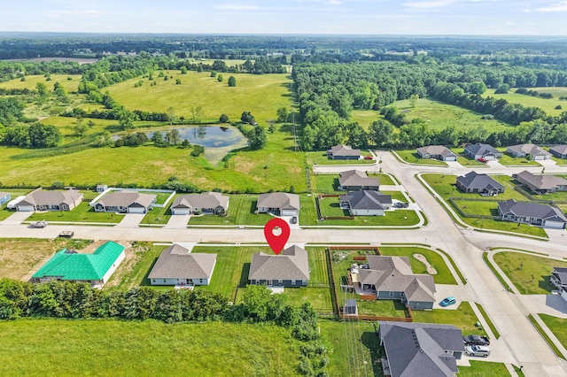 5111 Democracy Dr, Ashland, MO 65010 - aerial view of residential area featuring a large body of water