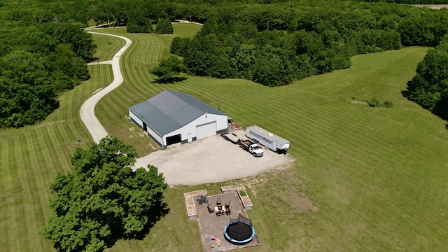 5100 E Dunbar Ln, Centralia, MO 65240 - bird's eye view of a heavily wooded area