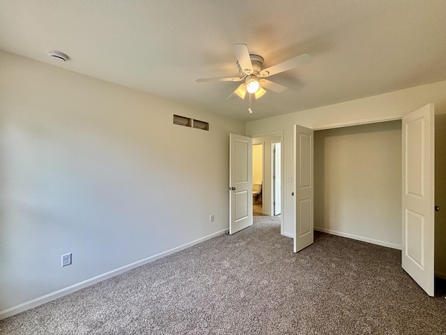 2505 Nest Ct, Columbia, MO 65202 - unfurnished bedroom featuring carpet floors, baseboards, and ceiling fan