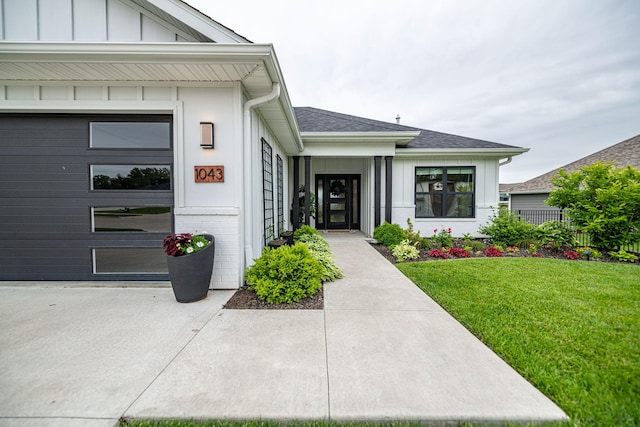 1043 Shore Acres, Columbia, MO 65201 - entrance to property with board and batten siding and roof with shingles