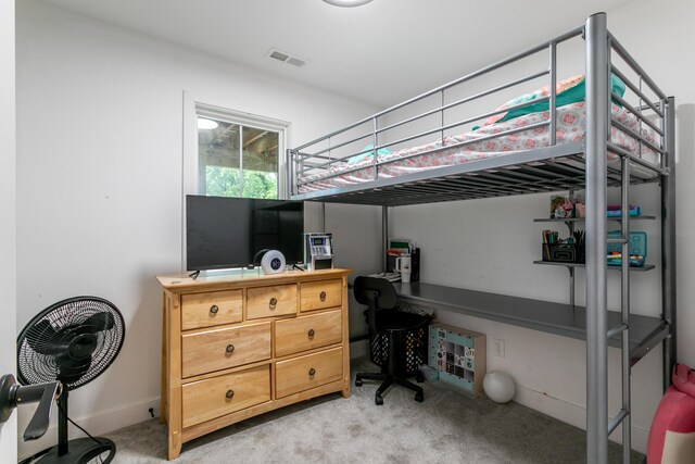 210 Hickam Aly, Ashland, MO 65010 - bedroom featuring light carpet and an office area