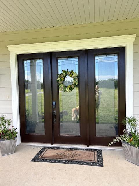 15172 S Henry Ln, Ashland, MO 65010 - doorway to property with french doors