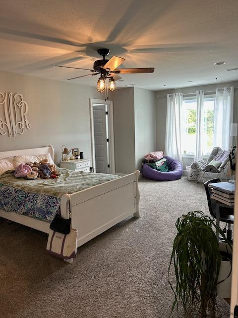 15172 S Henry Ln, Ashland, MO 65010 - carpeted bedroom featuring a ceiling fan