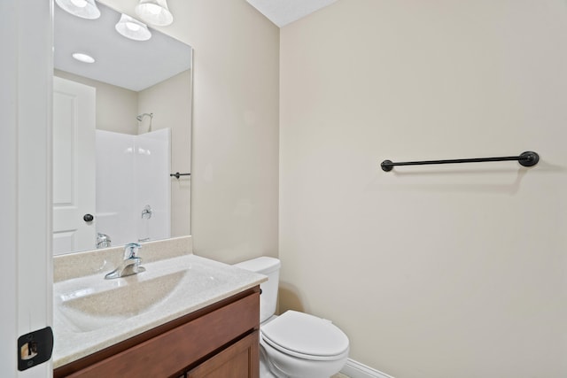15620 Allegiance Ave, Ashland, MO 65010 - bathroom featuring a shower, vanity, and toilet