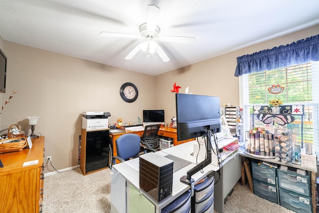 2803 Wooded Creek Dr, Columbia, MO 65203 - carpeted office space with a ceiling fan