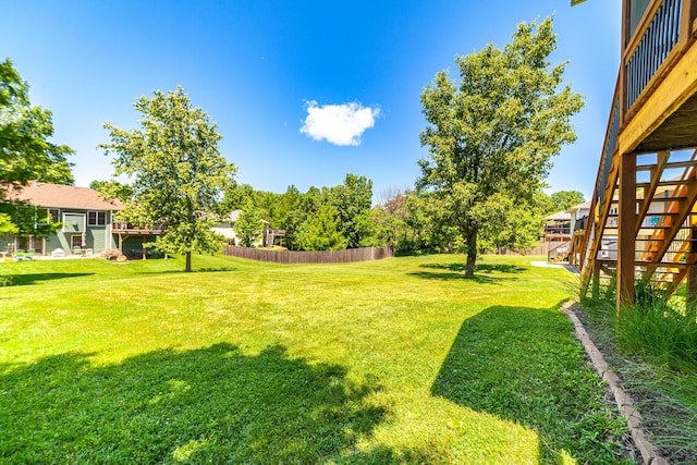 2803 Wooded Creek Dr, Columbia, MO 65203 - view of yard featuring stairway