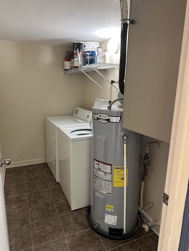 5451 S Bethel Church Rd Unit 3-301, Columbia, MO 65203 - laundry room with water heater and washer and clothes dryer
