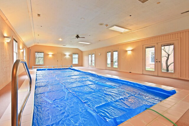 404 S Greenwood Ave, Columbia, MO 65203 - view of pool featuring french doors and a ceiling fan