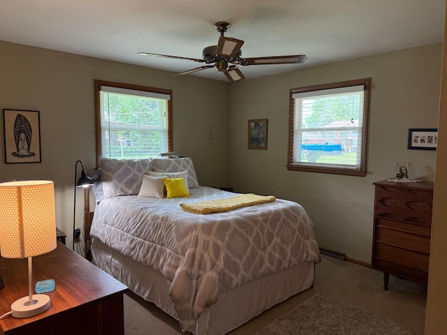 1609 Doris Dr, Columbia, MO 65202 - carpeted bedroom featuring ceiling fan