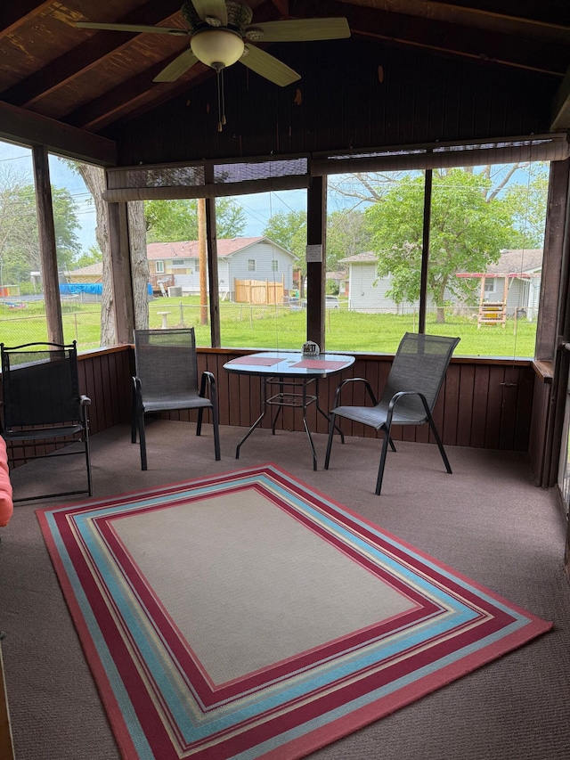 1609 Doris Dr, Columbia, MO 65202 - sunroom with a ceiling fan