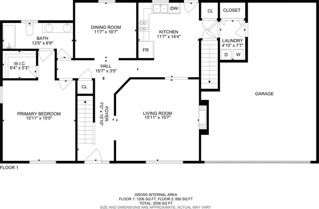 1411 Kinloch Ct, Columbia, MO 65203 - property floor plan