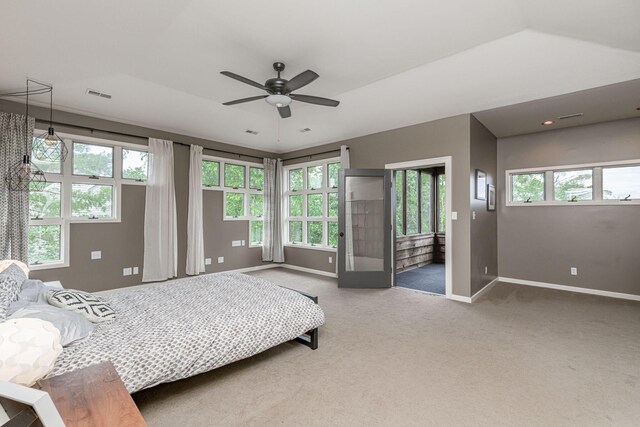 2416 Cimarron Dr, Columbia, MO 65203 - carpeted bedroom featuring baseboards and a ceiling fan