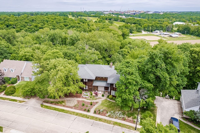2416 Cimarron Dr, Columbia, MO 65203 - bird's eye view of a heavily wooded area