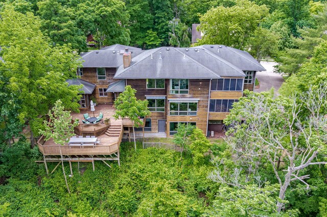 2416 Cimarron Dr, Columbia, MO 65203 - view from above of property