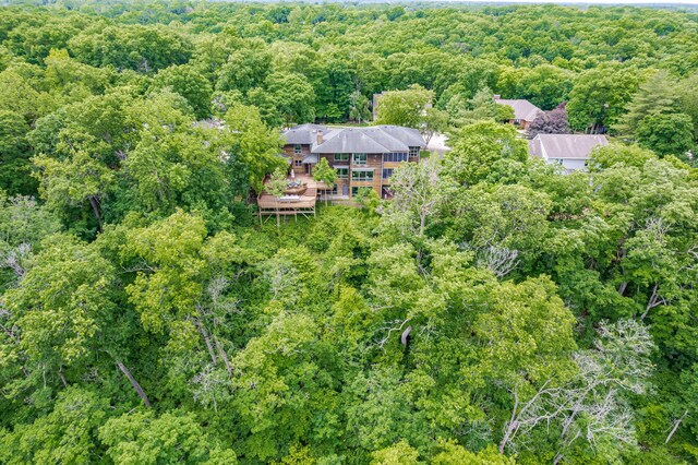 2416 Cimarron Dr, Columbia, MO 65203 - aerial overview of property's location with a forest