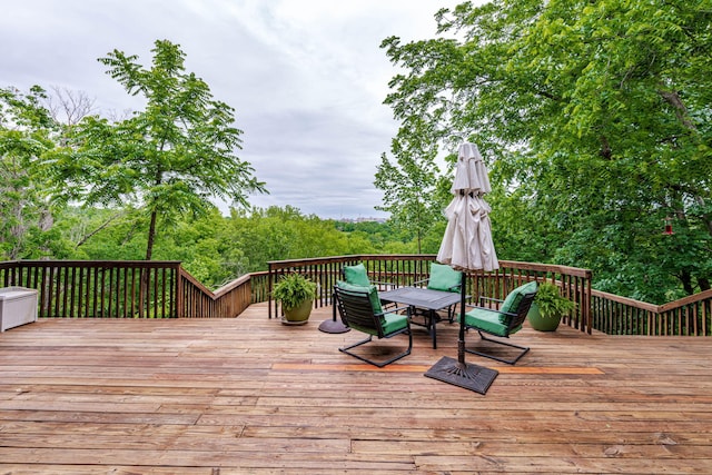 2416 Cimarron Dr, Columbia, MO 65203 - view of wooden deck